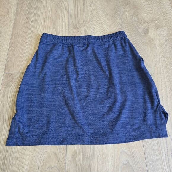 Toad & Co Mini Skirt Womens Small Blue Elastic Waist Side Pockets Casual Stretch - Picture 6 of 6